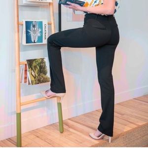 Betabrand Dress Pant Yoga Pants M Straight-Leg